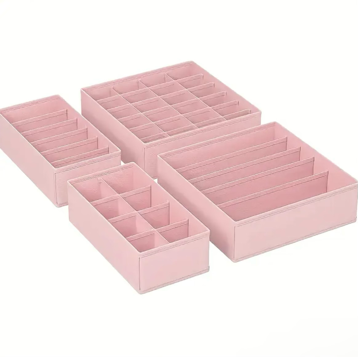 4pcs Foldable Drawer Organizer Set