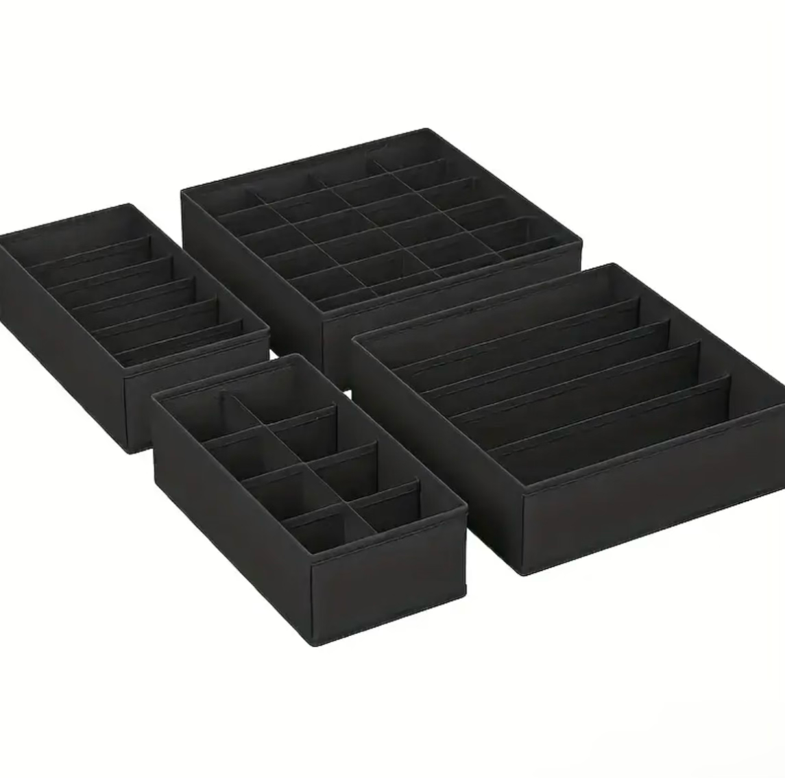 4pcs Foldable Drawer Organizer Set