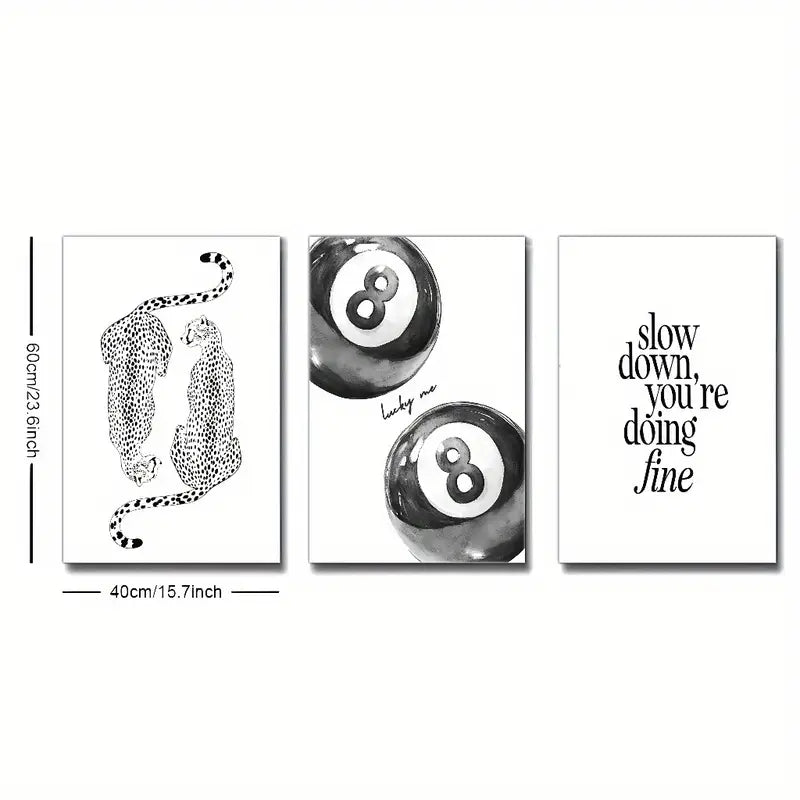 3pcs Decorative Canvas Art Set