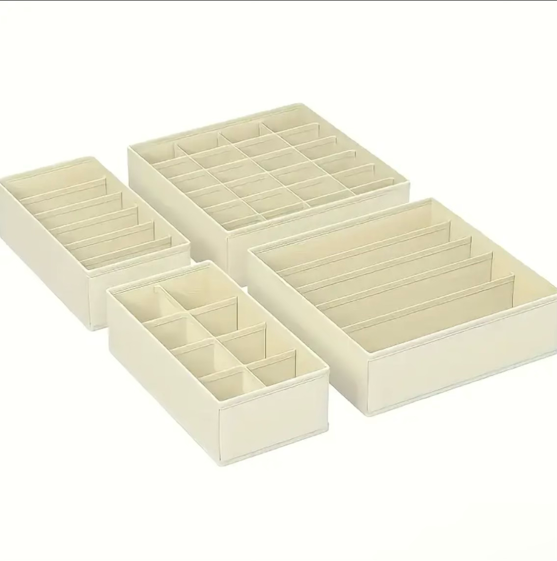 4pcs Foldable Drawer Organizer Set