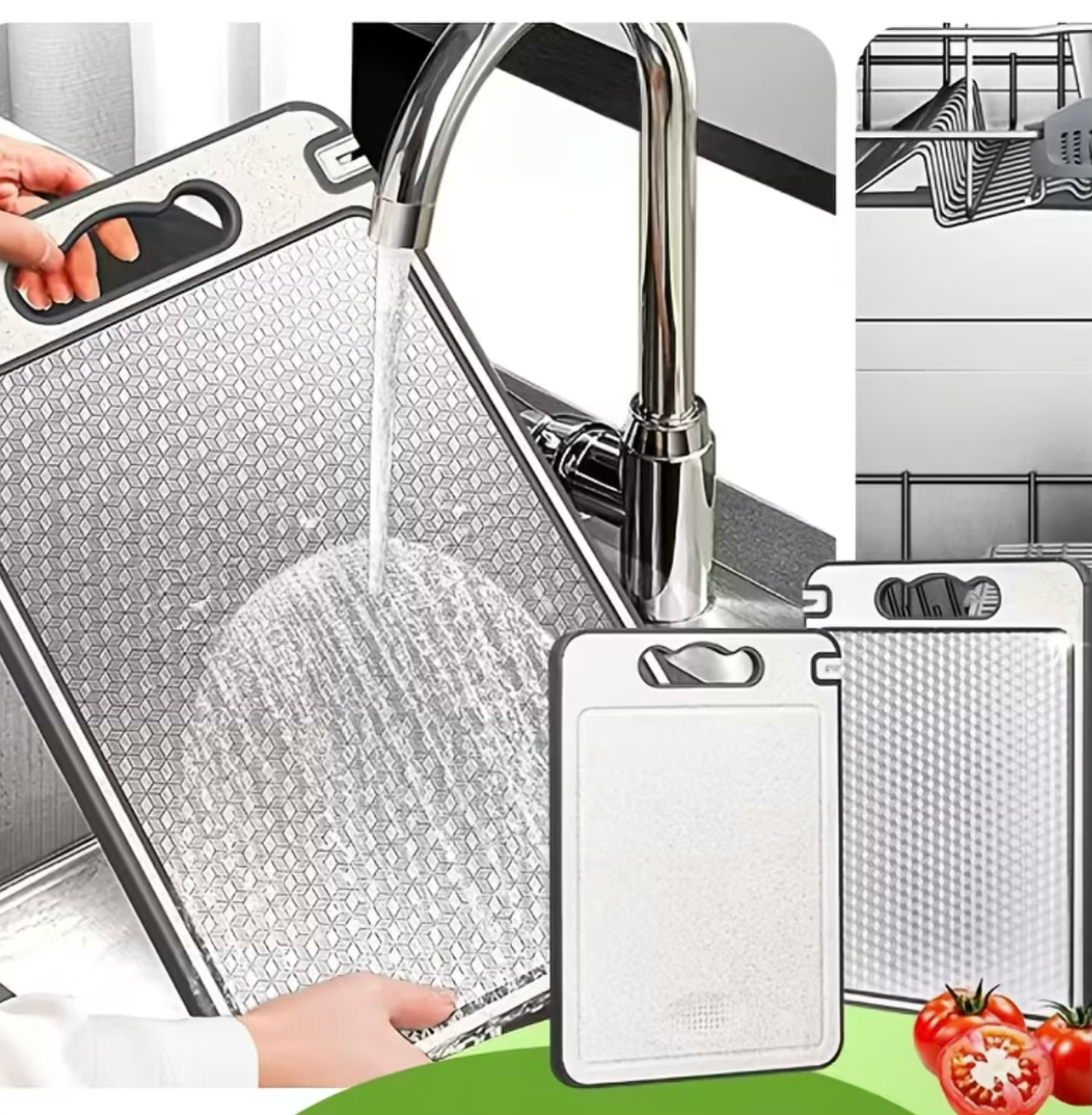 Heavy-Duty Stainless Steel Cutting Board
