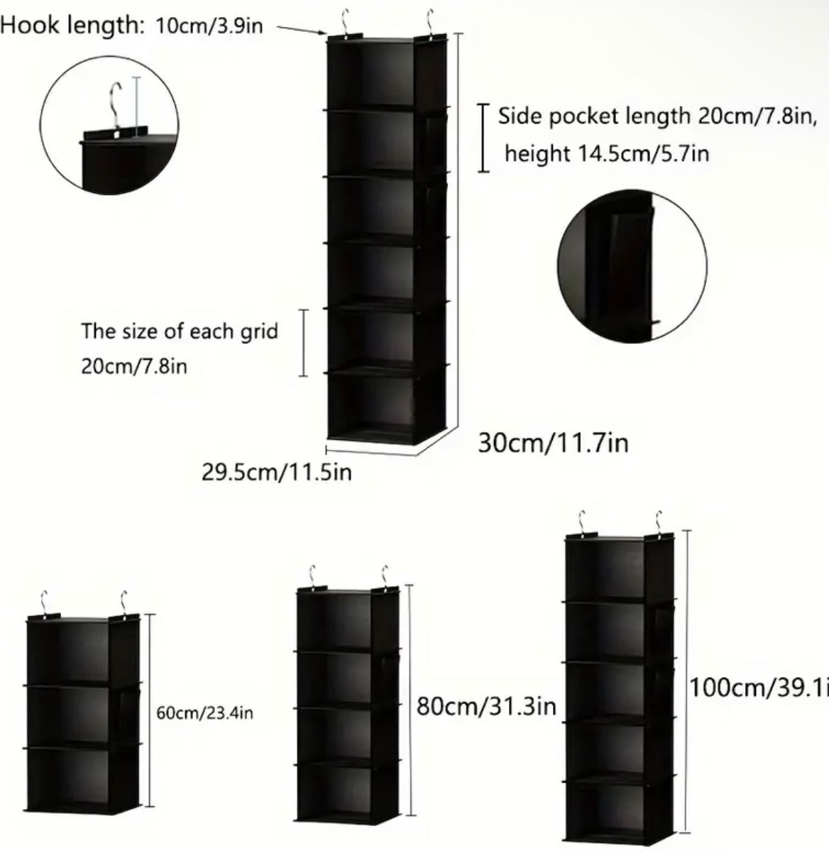 Foldable Shelf Hanging Wardrobe Storage Rack