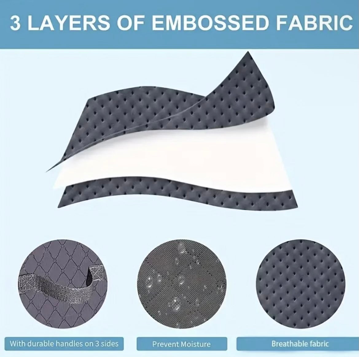4 pcs Foldable Fabric Under-Bed Storage Bags