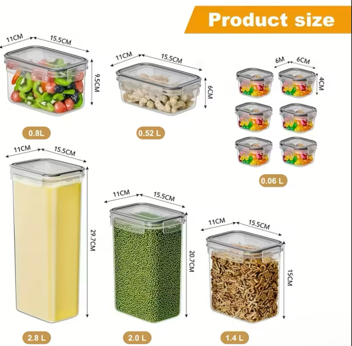 24 Sealed Food Storage Containers with Lids