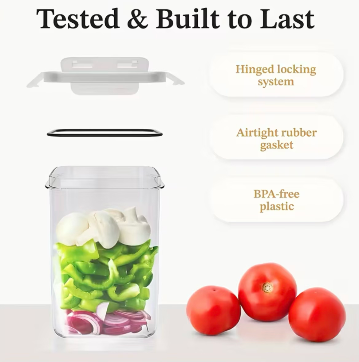 24 Sealed Food Storage Containers with Lids