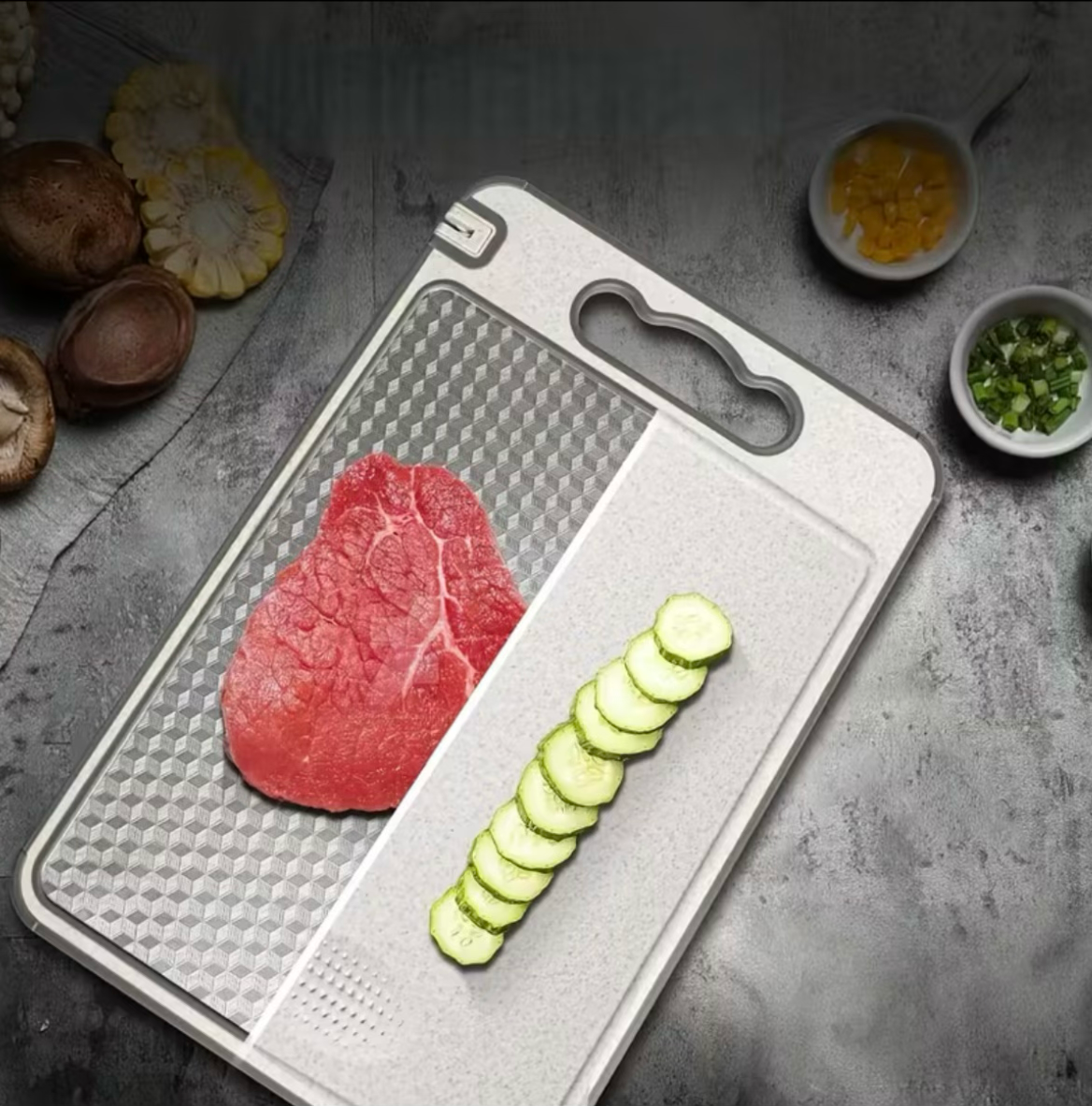 Heavy-Duty Stainless Steel Cutting Board