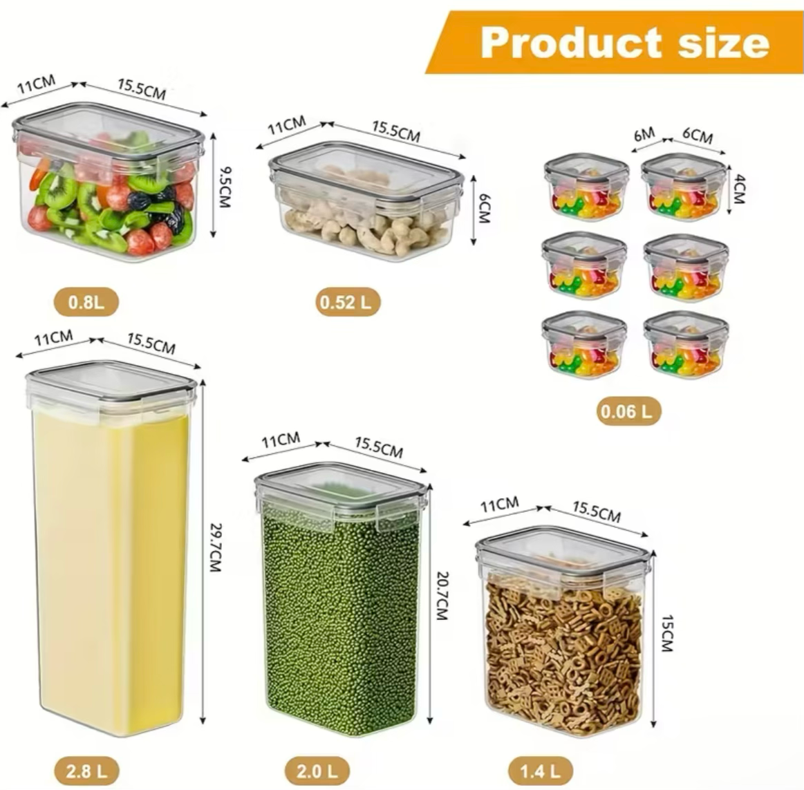 24 Sealed Food Storage Containers with Lids