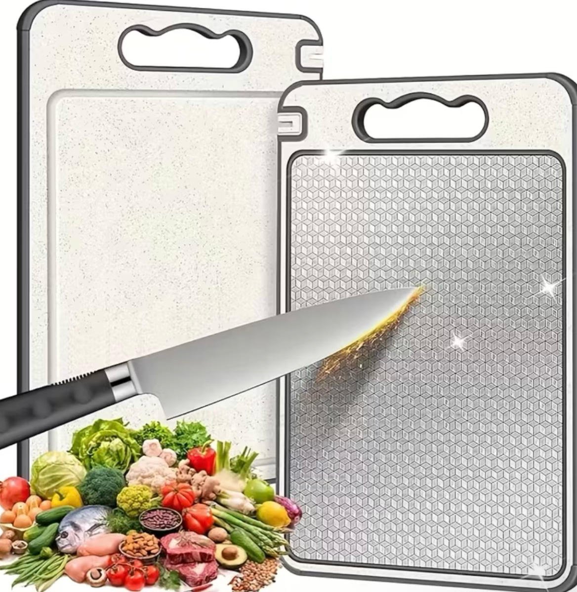 Heavy-Duty Stainless Steel Cutting Board