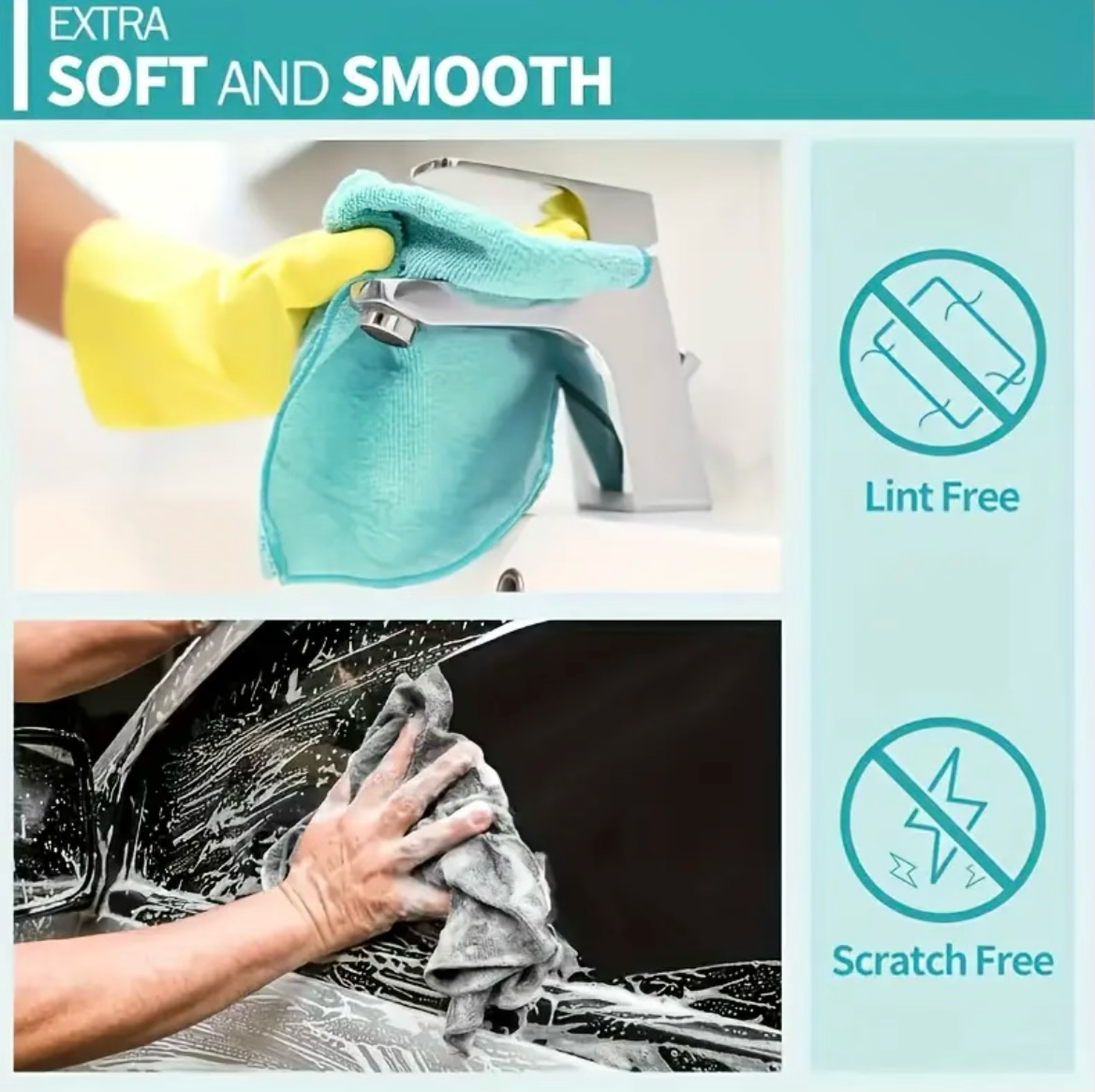 Microfiber Cleaning Cloth Pack