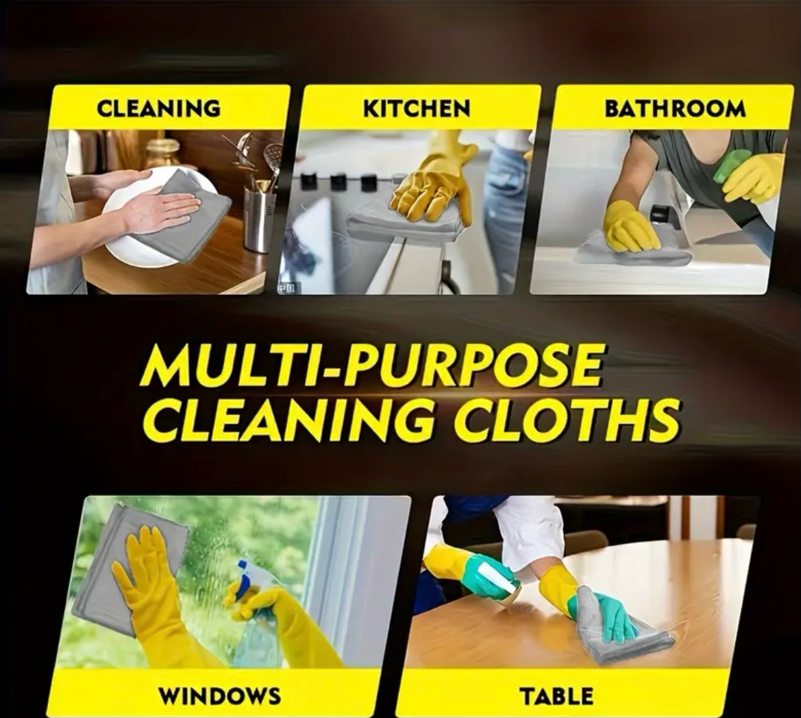Ultra Absorbent Microfiber Cleaning Cloths
