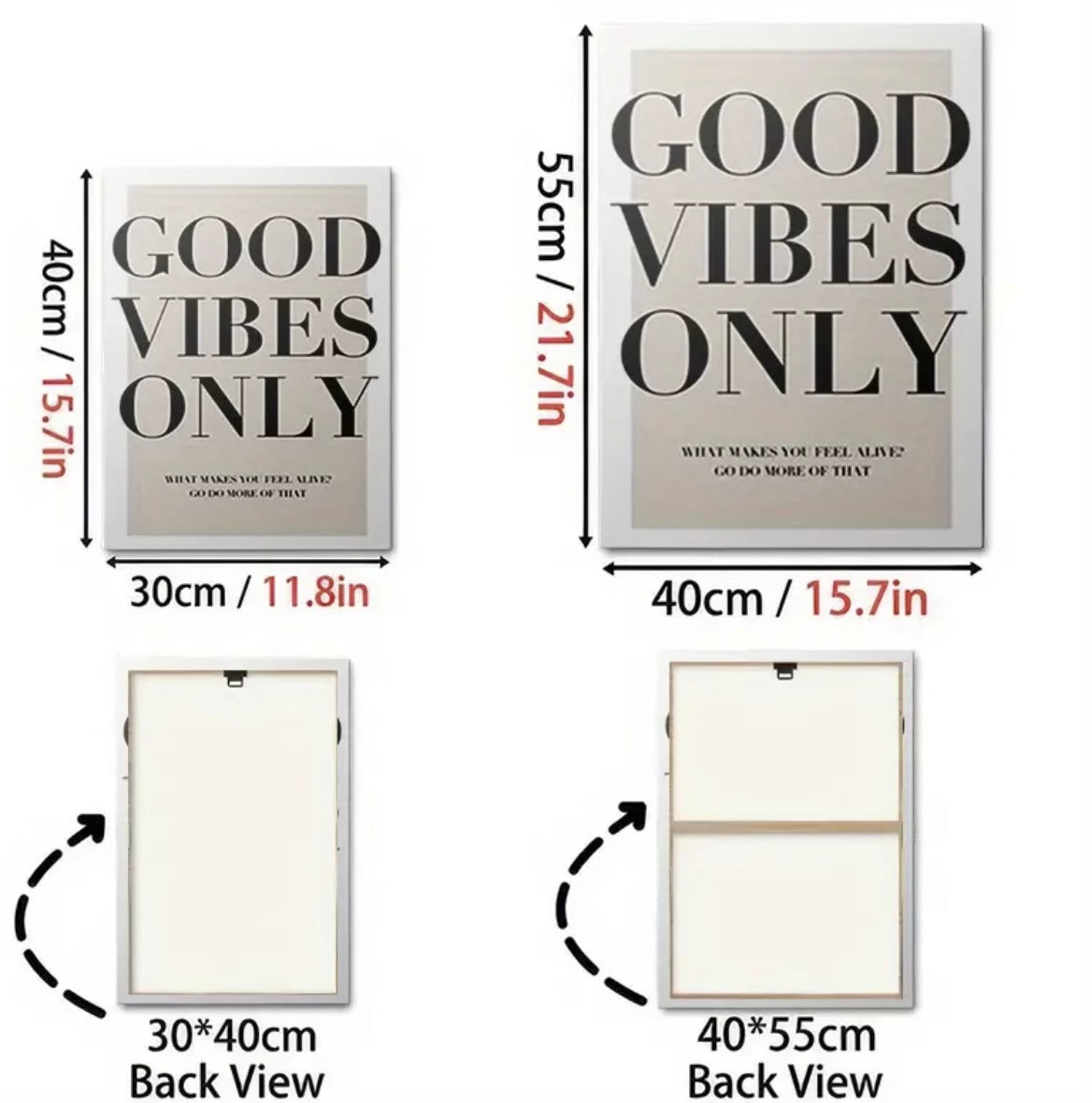 3pcs Framed Canvas Wall Art Set