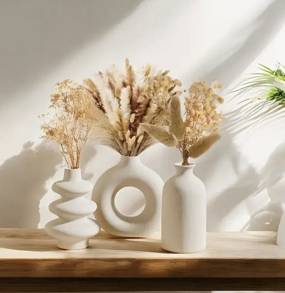 Set of 3 Boho Ceramic Vase
