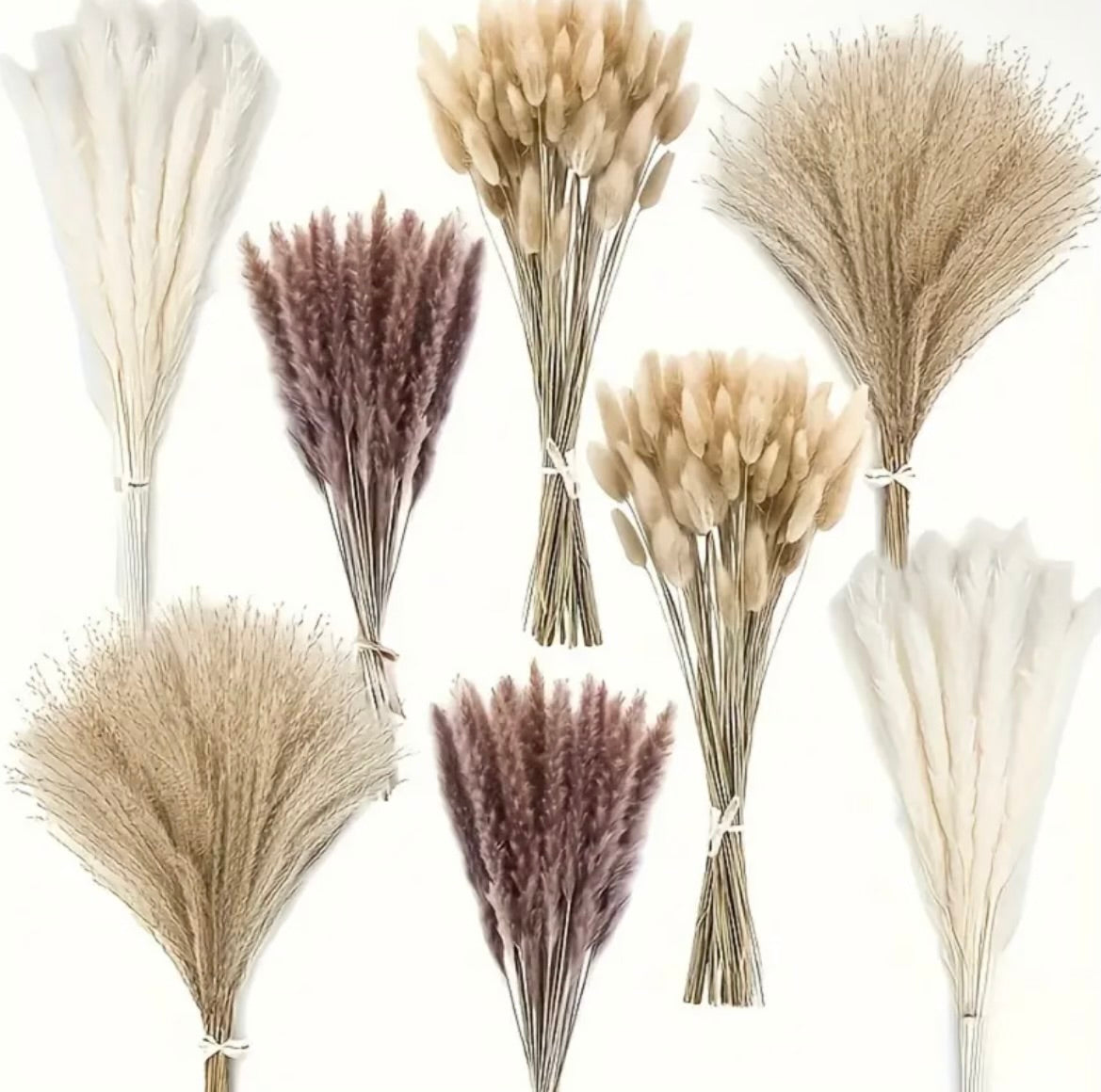 106pcs Faux Rattan Pampas Grass
