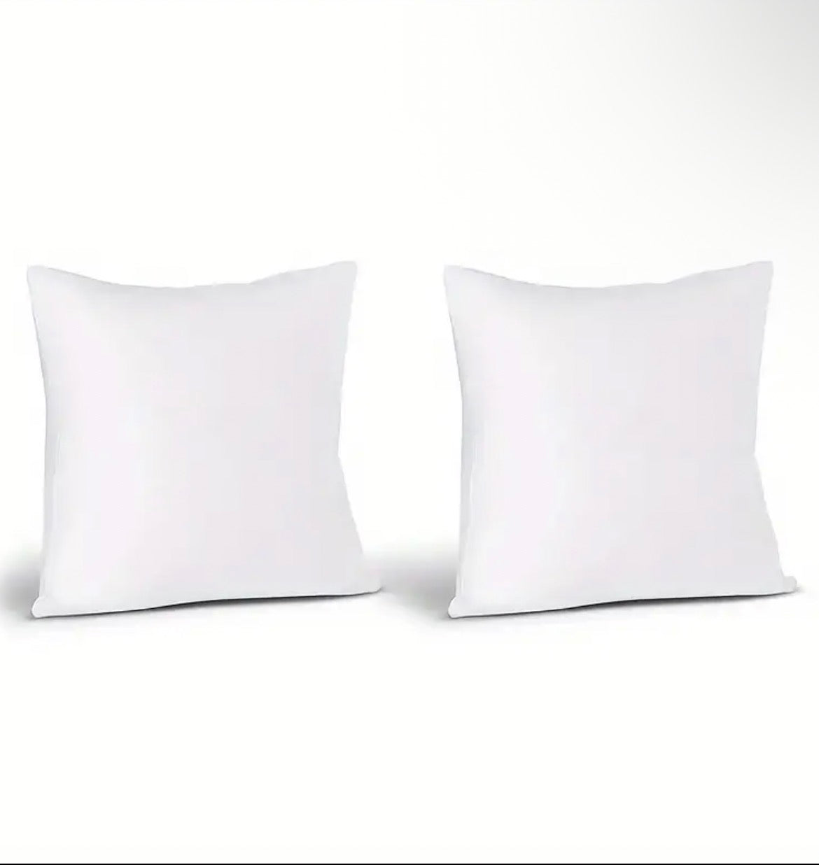 4pcs Luxurious Soft White Throw Pillows