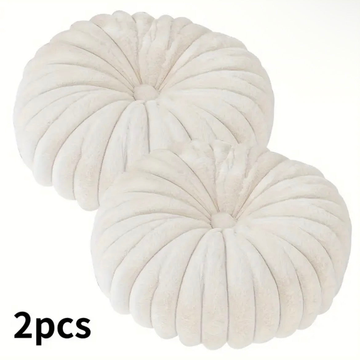 2 pcs Plush & Cozy Throw Pillows with Filler
