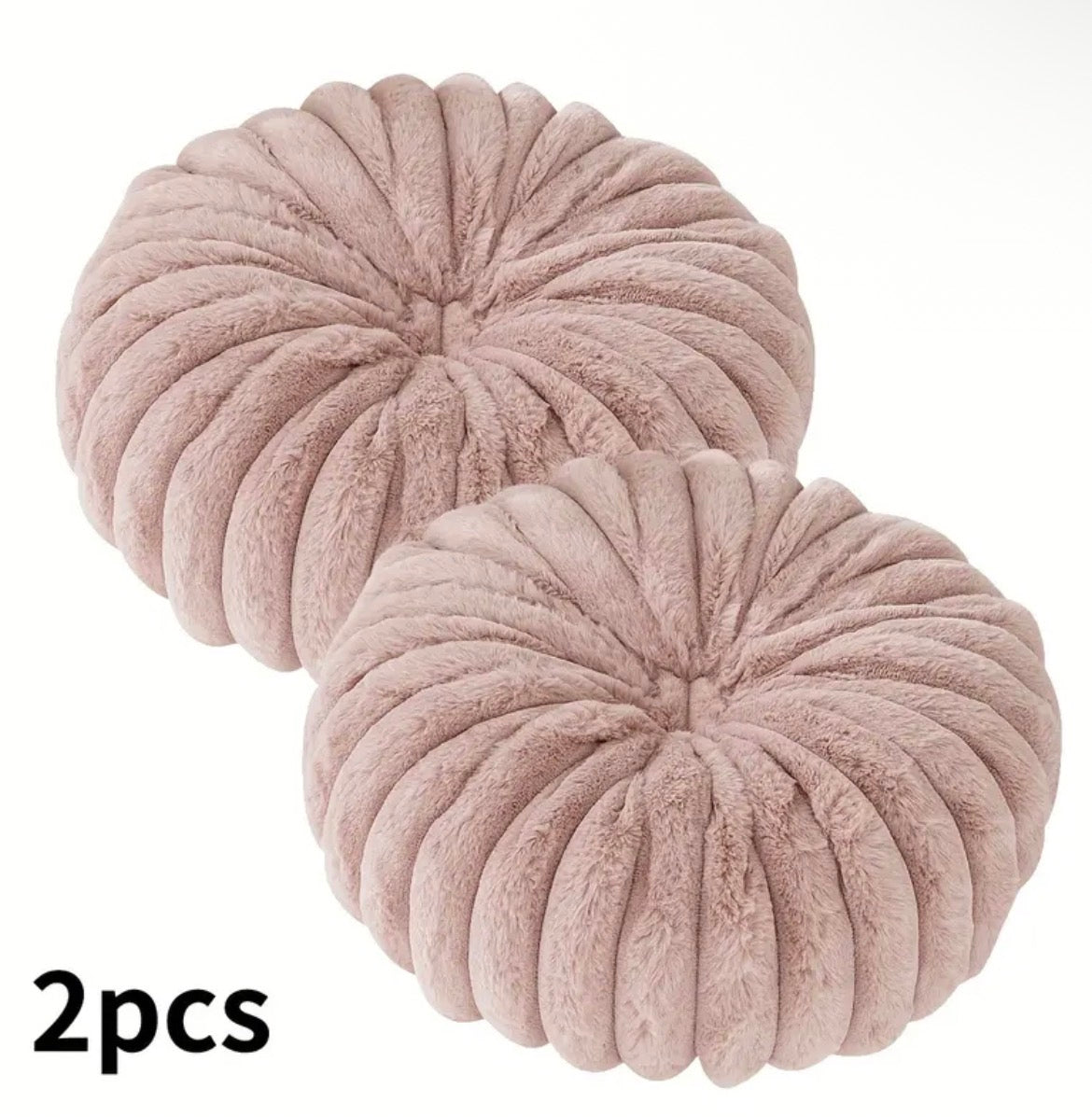 2 pcs Plush & Cozy Throw Pillows with Filler