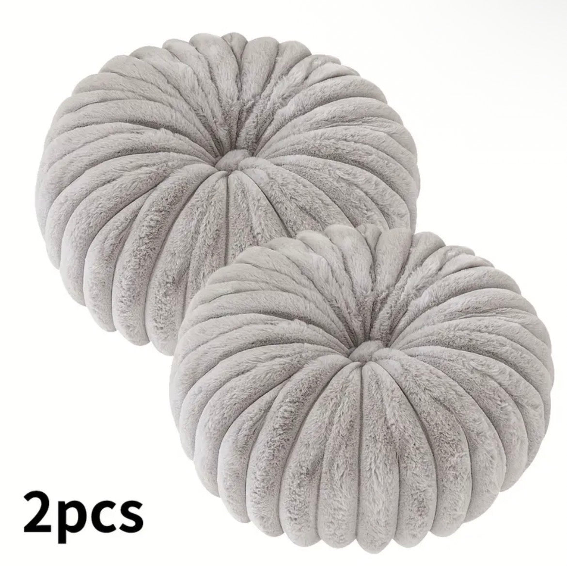 2 pcs Plush & Cozy Throw Pillows with Filler