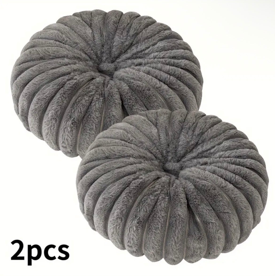 2 pcs Plush & Cozy Throw Pillows with Filler