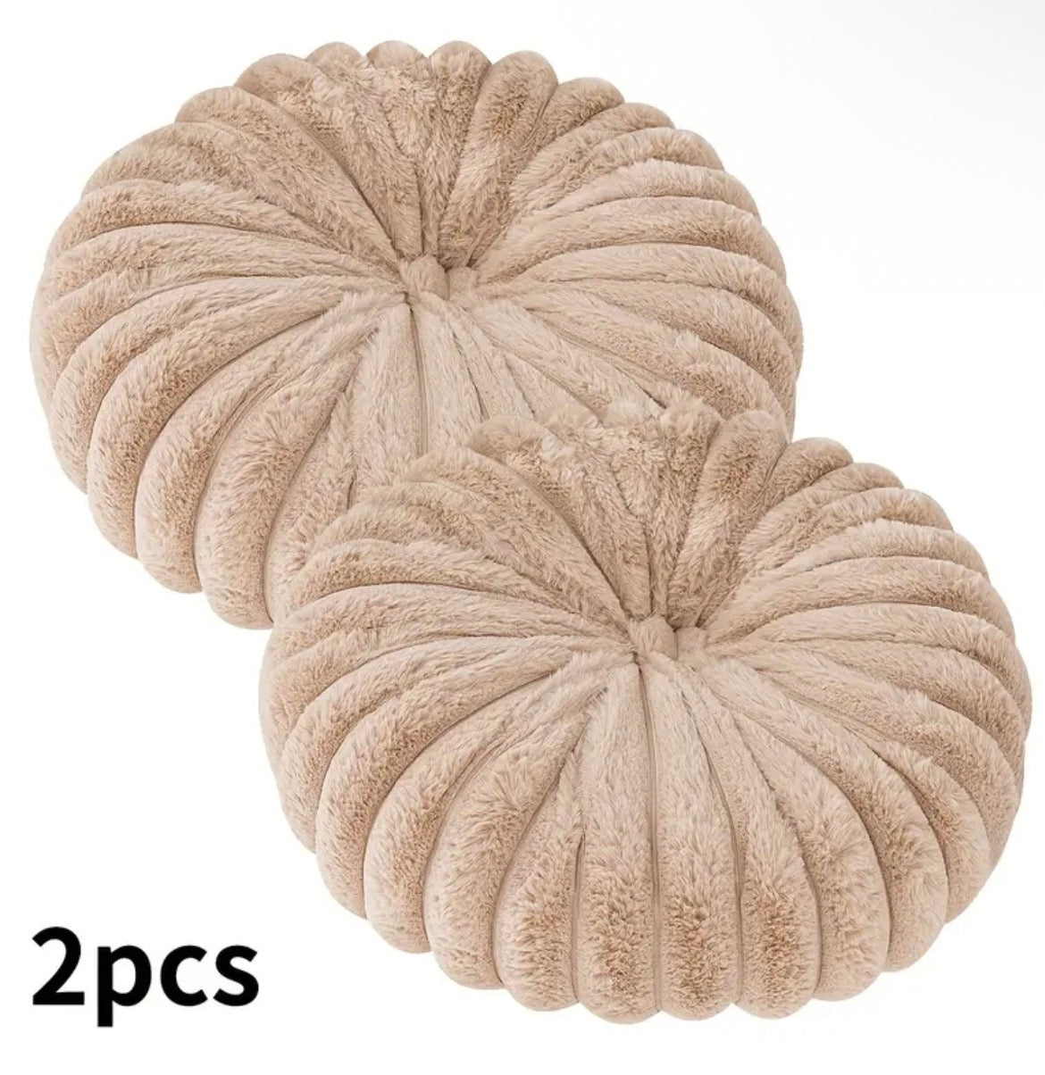 2 pcs Plush & Cozy Throw Pillows with Filler