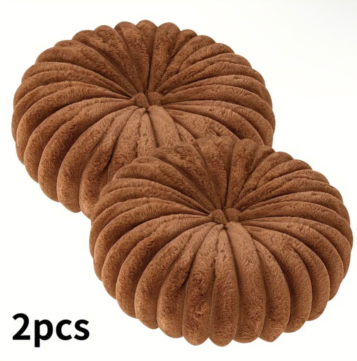 2 pcs Plush & Cozy Throw Pillows with Filler