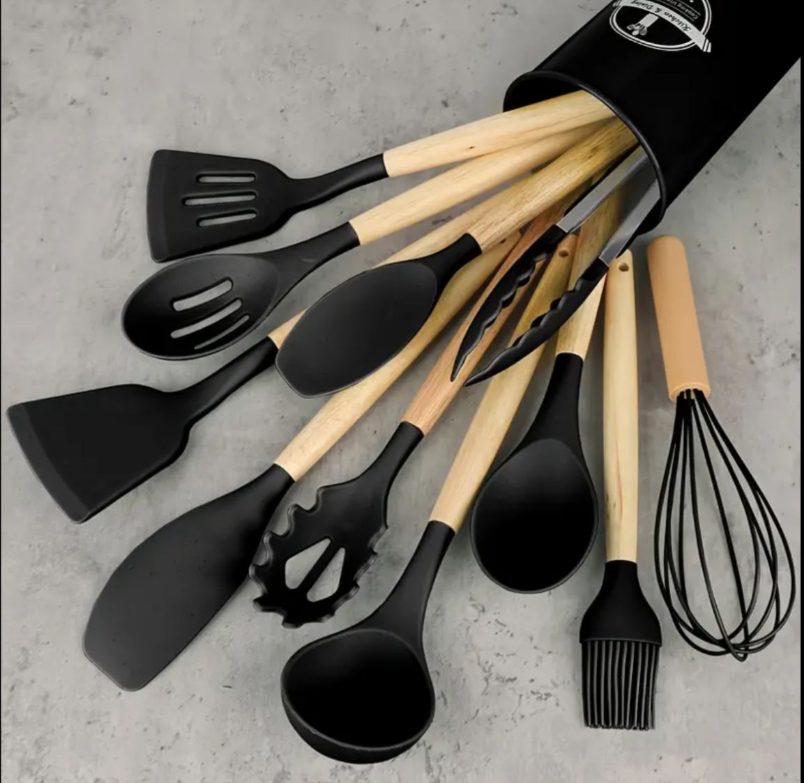 12pcs Non-Stick Silicone Kitchen Utensil Set