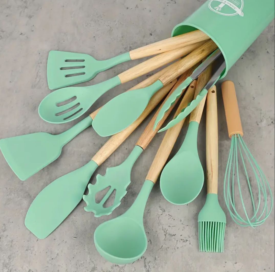 12pcs Non-Stick Silicone Kitchen Utensil Set