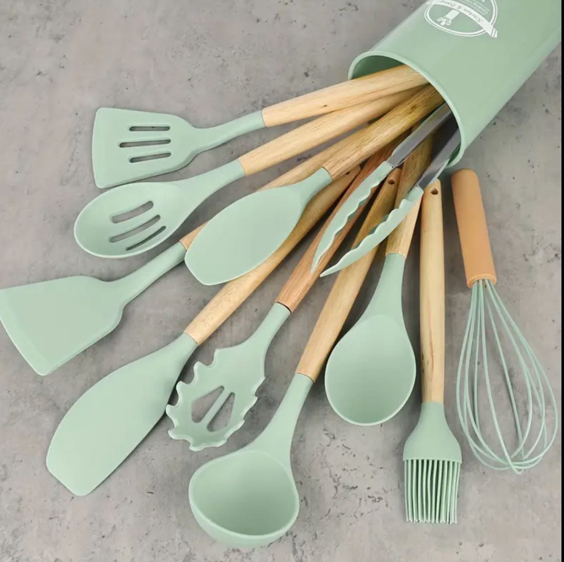 12pcs Non-Stick Silicone Kitchen Utensil Set