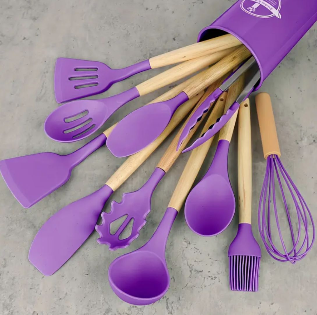 12pcs Non-Stick Silicone Kitchen Utensil Set