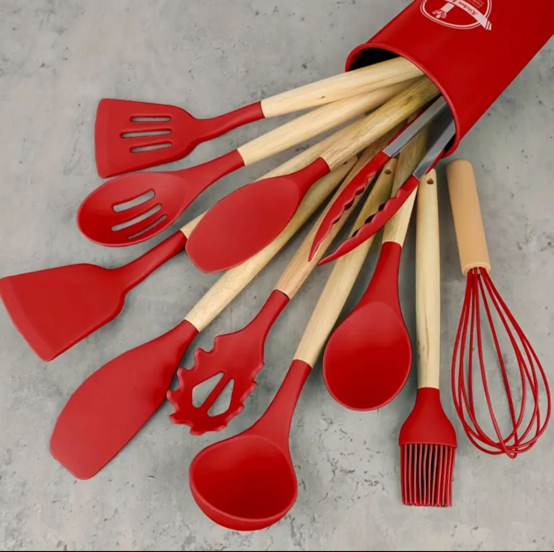 12pcs Non-Stick Silicone Kitchen Utensil Set