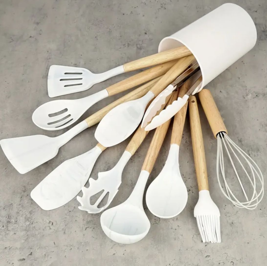 12pcs Non-Stick Silicone Kitchen Utensil Set