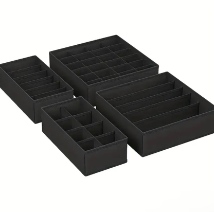 4pcs Foldable Drawer Organizer Set