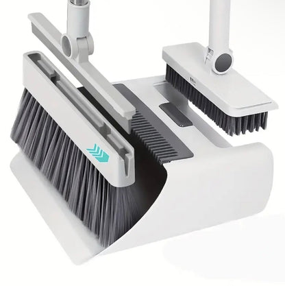 4-in-1 Long-Handled Mop with 3 Cleaning Mops