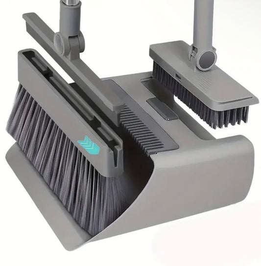 4-in-1 Long-Handled Mop with 3 Cleaning Mops