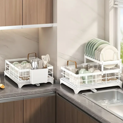 Black Iron Kitchen Counter & Sink Dish Rack