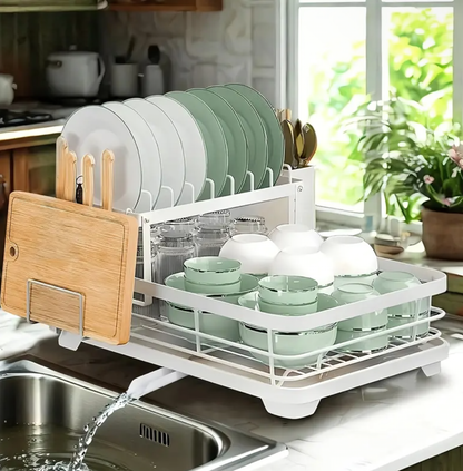 Black Iron Kitchen Counter & Sink Dish Rack