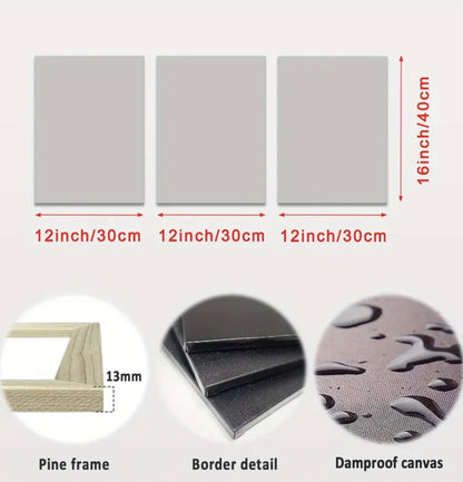 3pcs Decorative Canvas Art Set