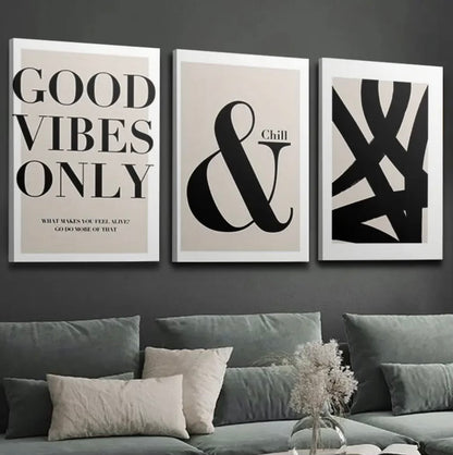 3pcs Framed Canvas Wall Art Set