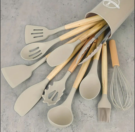12pcs Non-Stick Silicone Kitchen Utensil Set